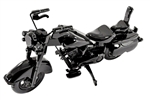 Black Motorcycle Harley Honda Yamaha Bike Model