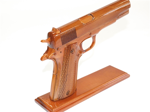 45 Caliber Wood Handgun