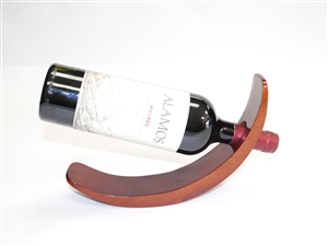 Curved Wood Wine Bottle Holder