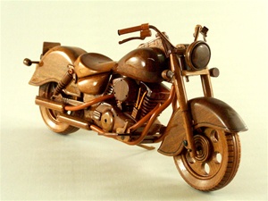 Harley davidson shop wooden bike